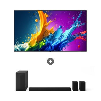 LG QNED TV (벽걸이형)  + LG 사운드바 217cm 