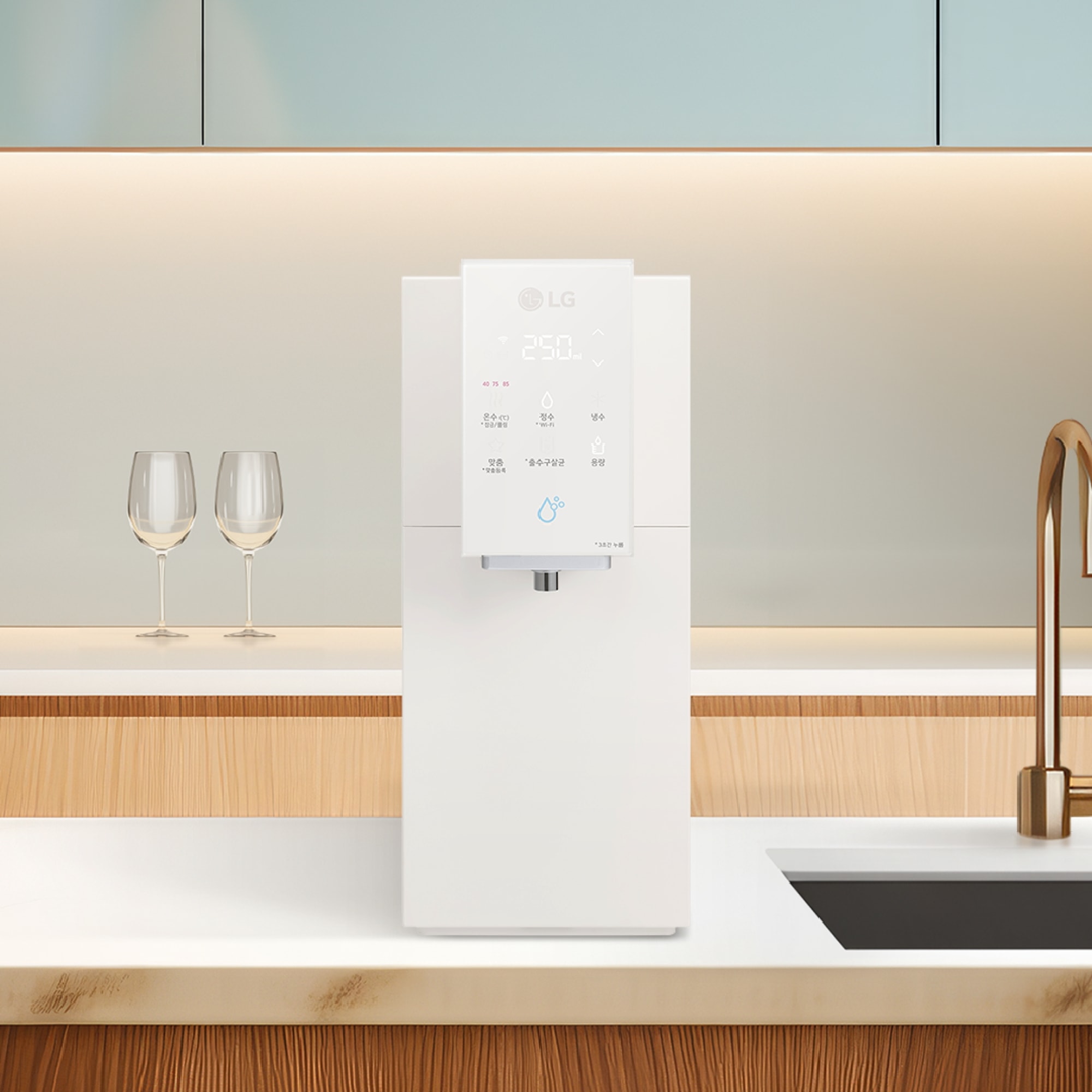 정수기 LG 퓨리케어 오브제컬렉션 정수기(맞춤 출수, 냉온정) (WD523ACB.AKOR) 줌이미지 1